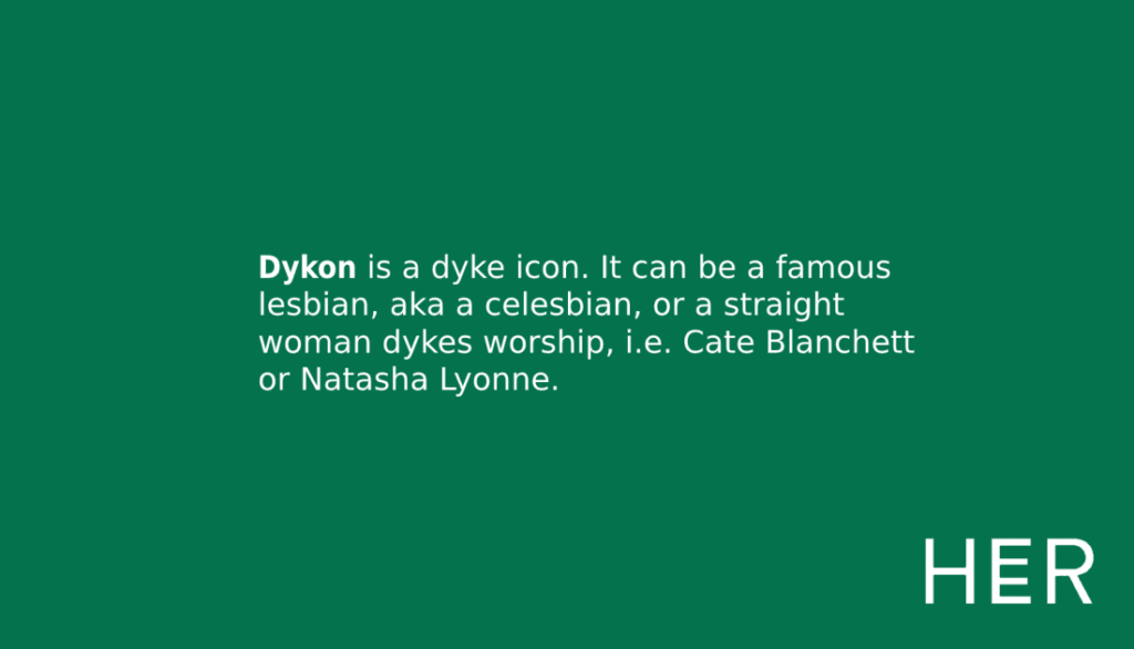 Dykon Meaning (lesbian slang)