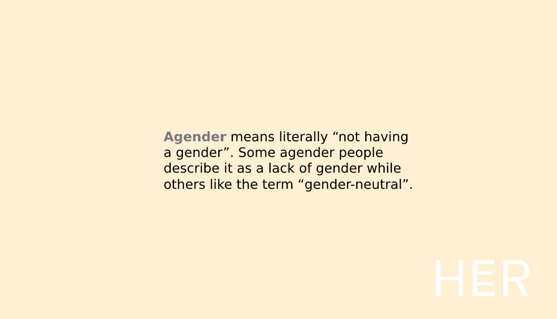 Agender Meaning Flag Her