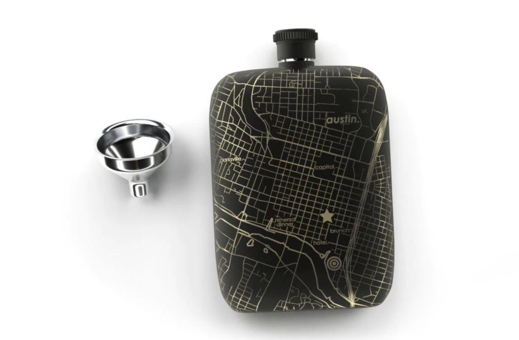 engraved map location lesbian gift