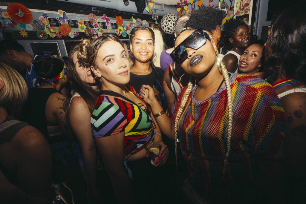 lesbians dancing at Henrietta Hudson