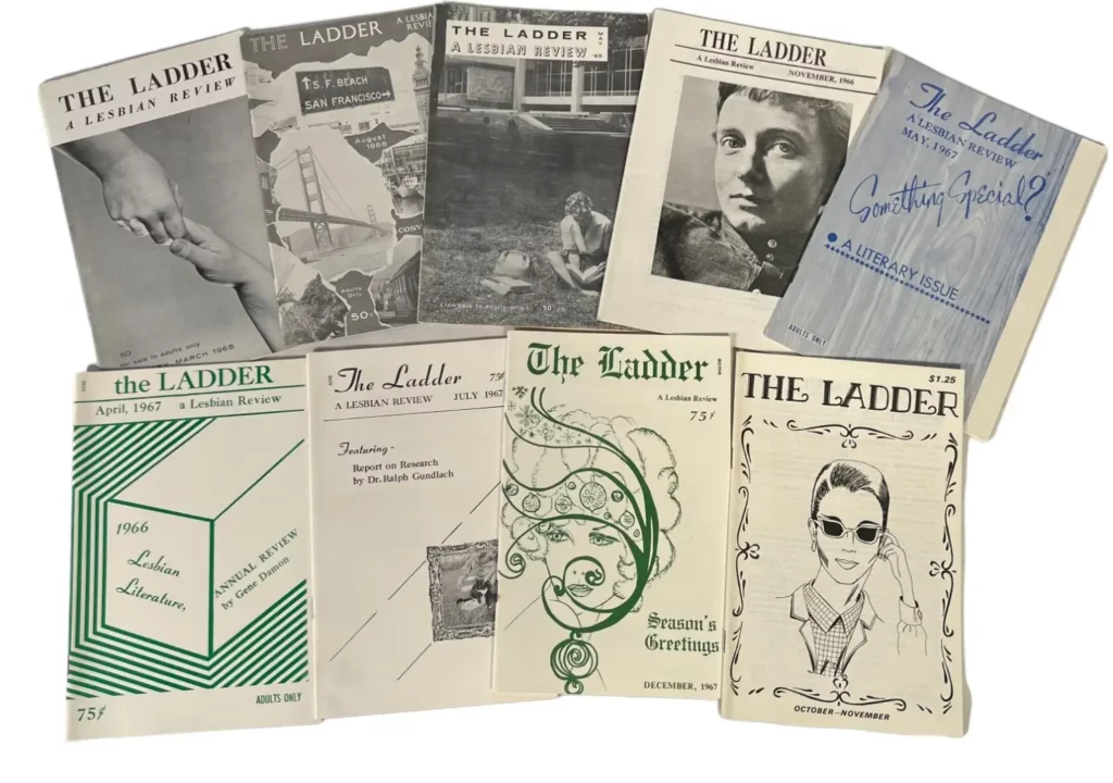 Various editions of The Ladder Magazine, the first national lesbian publication.