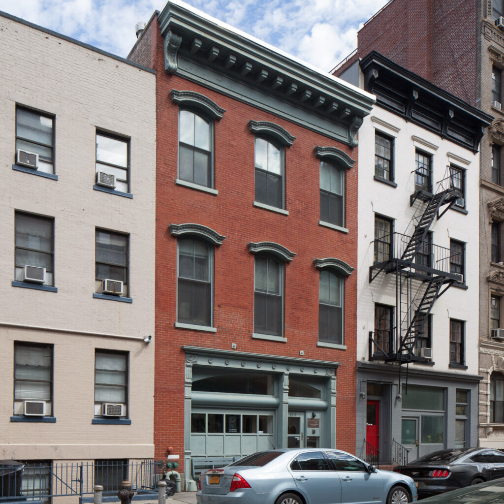 Exterior of the Women’s Liberation Center, a crucial meeting hub for various women’s groups, notably those supporting the lesbian community.