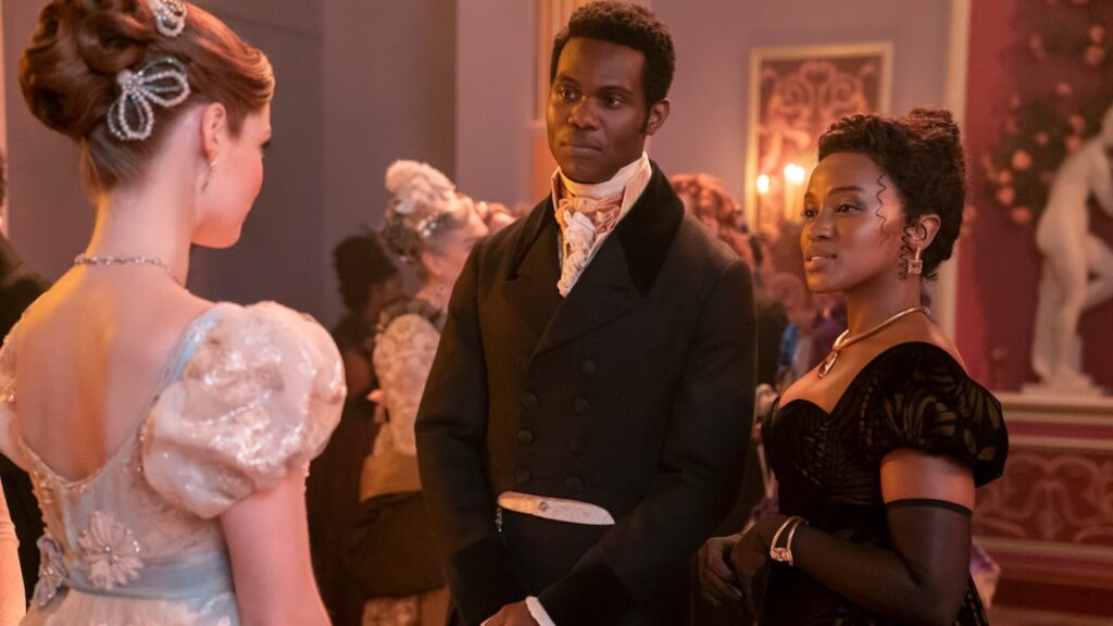 The lingering looks between Francescas and Michaela in Bridgerton Season 3