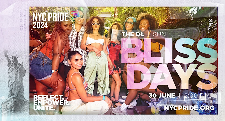 Bliss Days: New York Pride 2024 Party - Image featuring lesbians standing close together, celebrating love and unity.