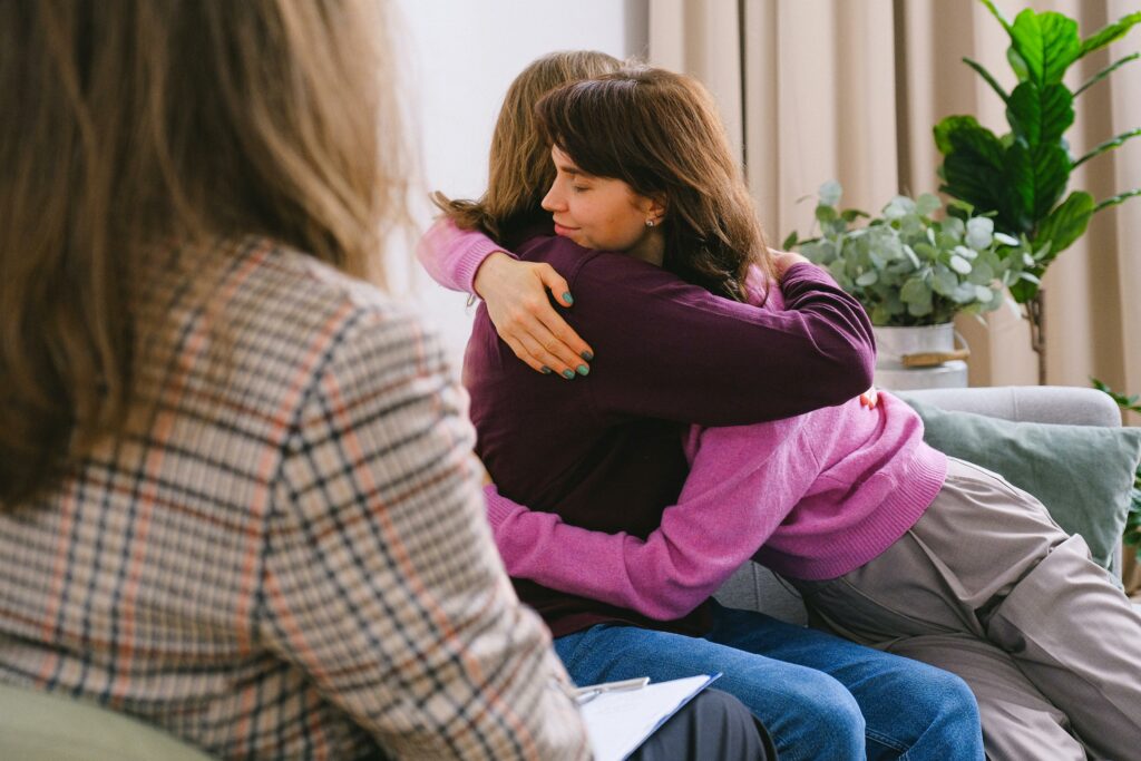 Professional support in attachment and relationships helps resolving issues for a lesbian couple.