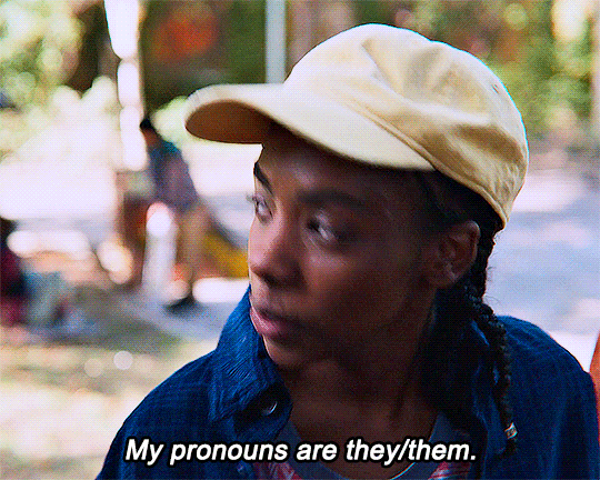 Cal Bowman in Sex Education, they/them pronouns