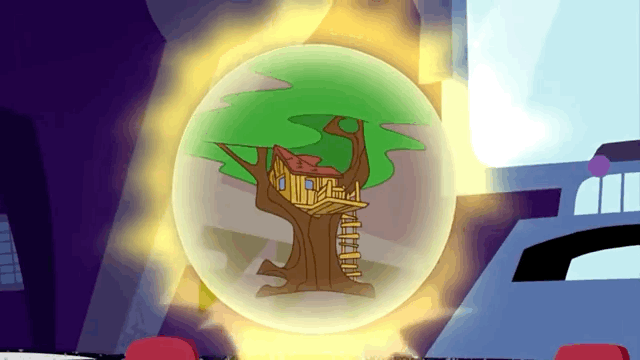 Shego, a character with green skin and dark hair, gained her powers after being struck by a rainbow comet.